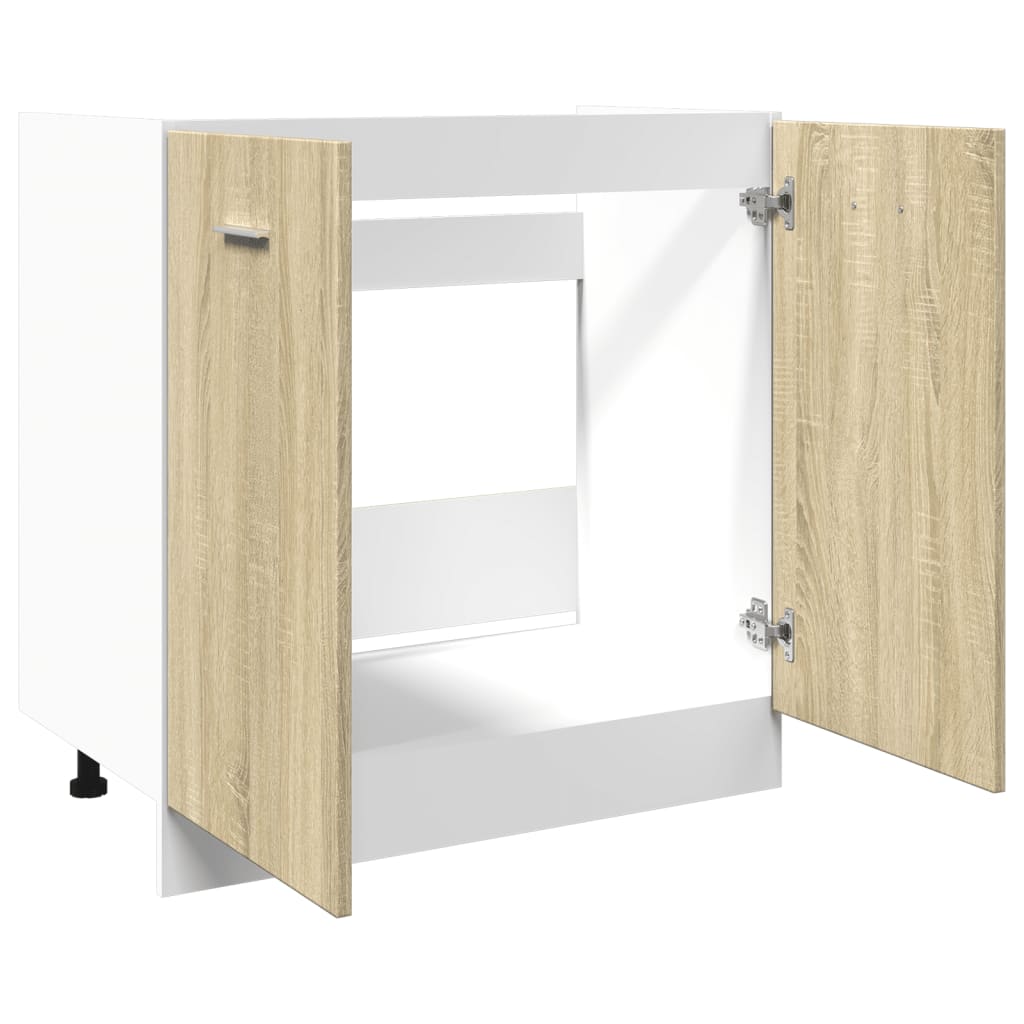 underskab "Lyon" Sonoma eg 80x46x81,5 cm konstrueret træ