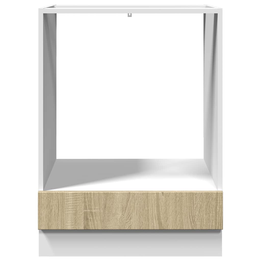 ovnskab 60x46x81,5 cm konstrueret træ sonoma-eg