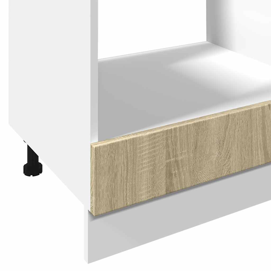 ovnskab 60x46x81,5 cm konstrueret træ sonoma-eg