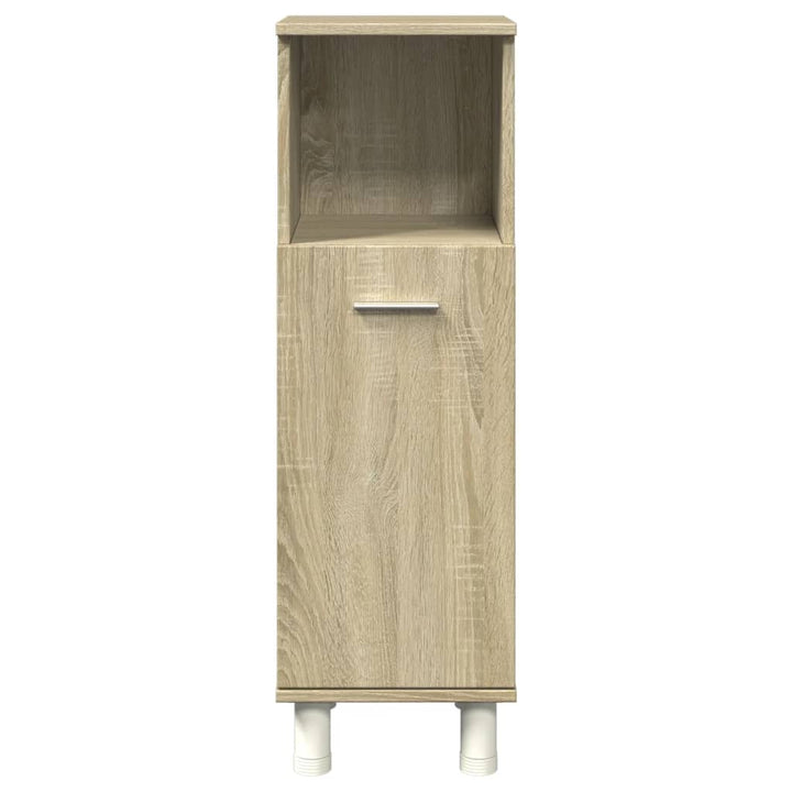 badeværelsesskab 30,5x30x95 cm konstrueret træ sonoma-eg