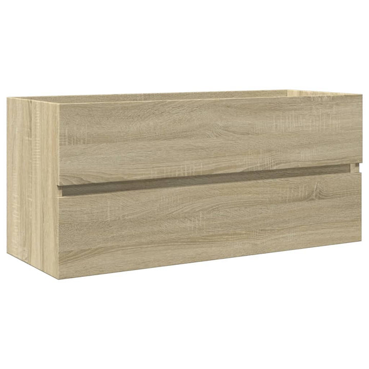 underskab til håndvask 100x38,5x45 cm konstrueret træ sonoma-eg