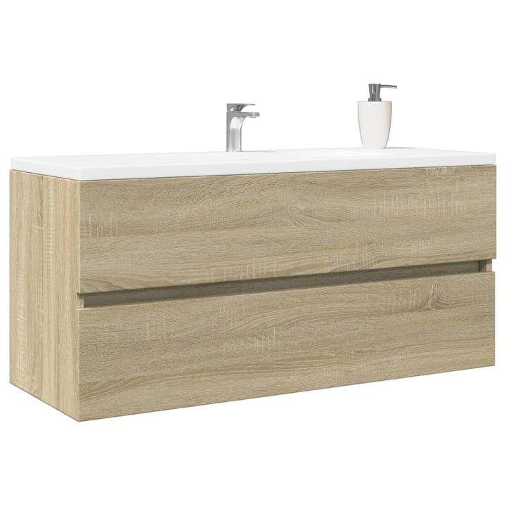 underskab til håndvask 100x38,5x45 cm konstrueret træ sonoma-eg