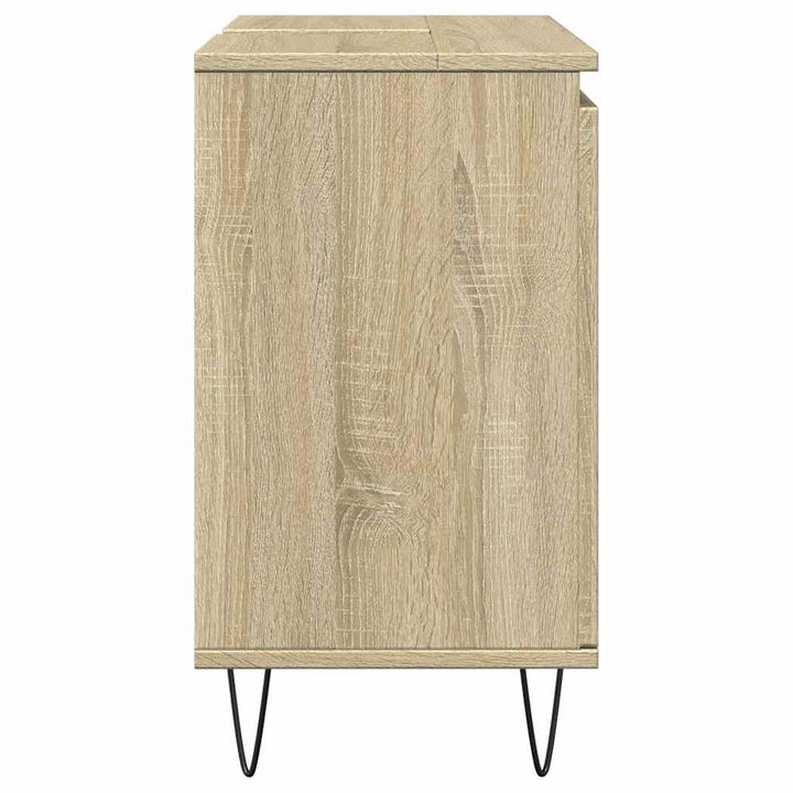 badeværelsesskab 58x33x60 cm konstrueret træ sonoma-eg