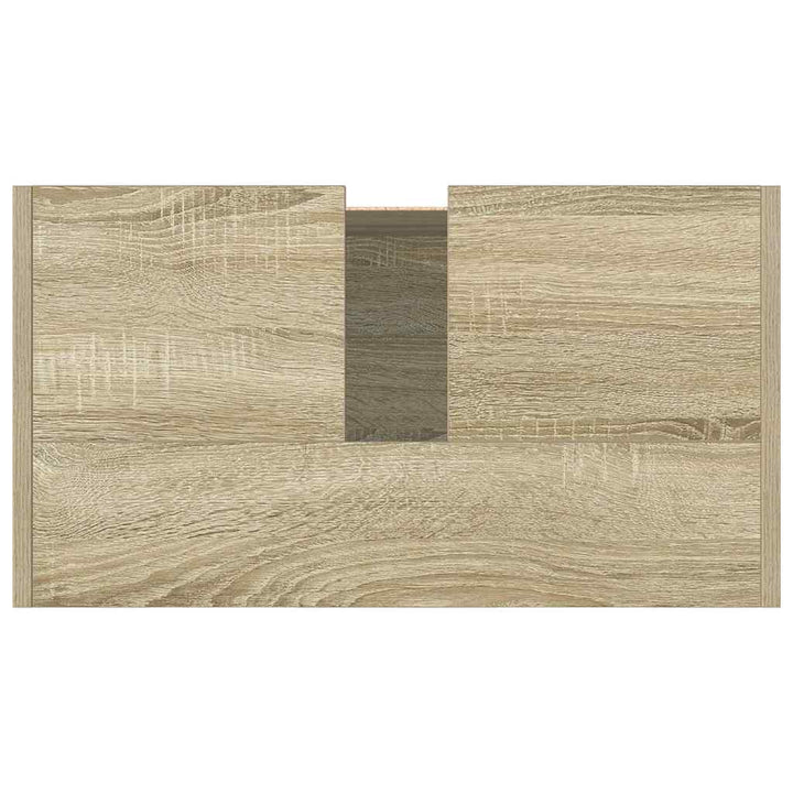 badeværelsesskab 58x33x60 cm konstrueret træ sonoma-eg