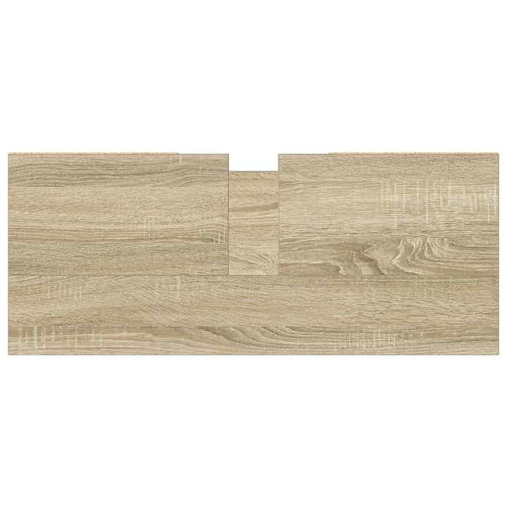 badeværelsesskab 80x33x60 cm konstrueret træ sonoma-eg