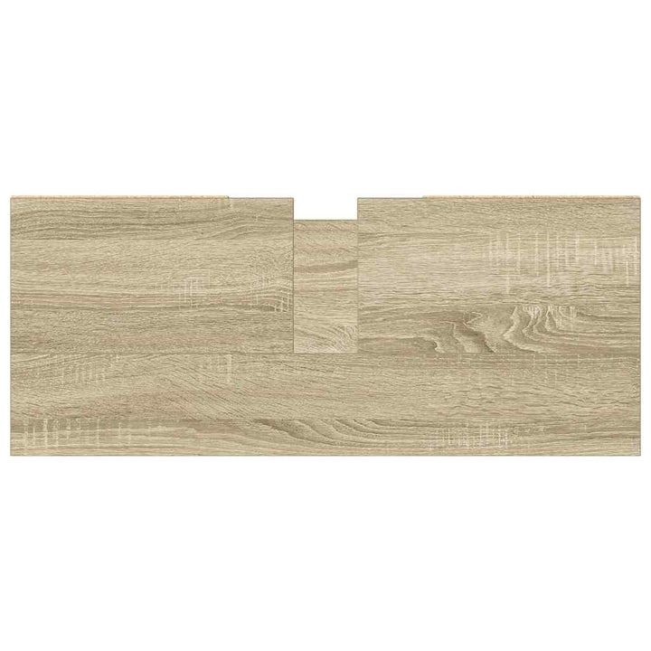 badeværelsesskab 80x33x60 cm konstrueret træ sonoma-eg
