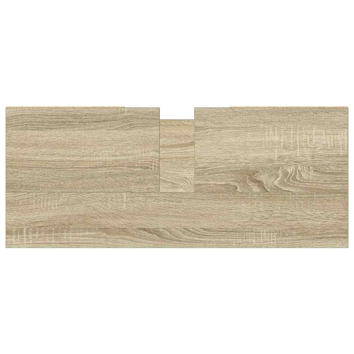 badeværelsesskab 80x33x60 cm konstrueret træ sonoma-eg