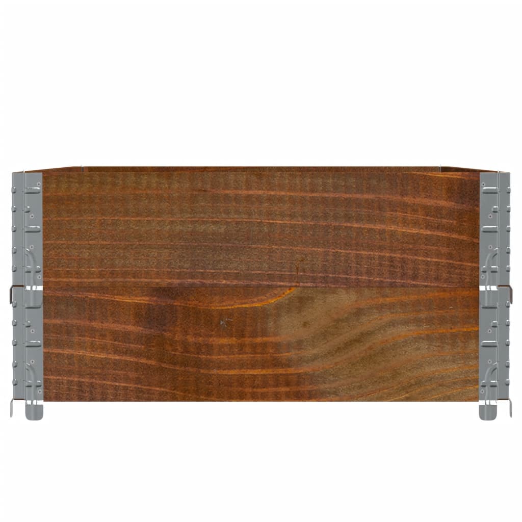 plantekasse 120x80 cm massivt fyrretræ brun