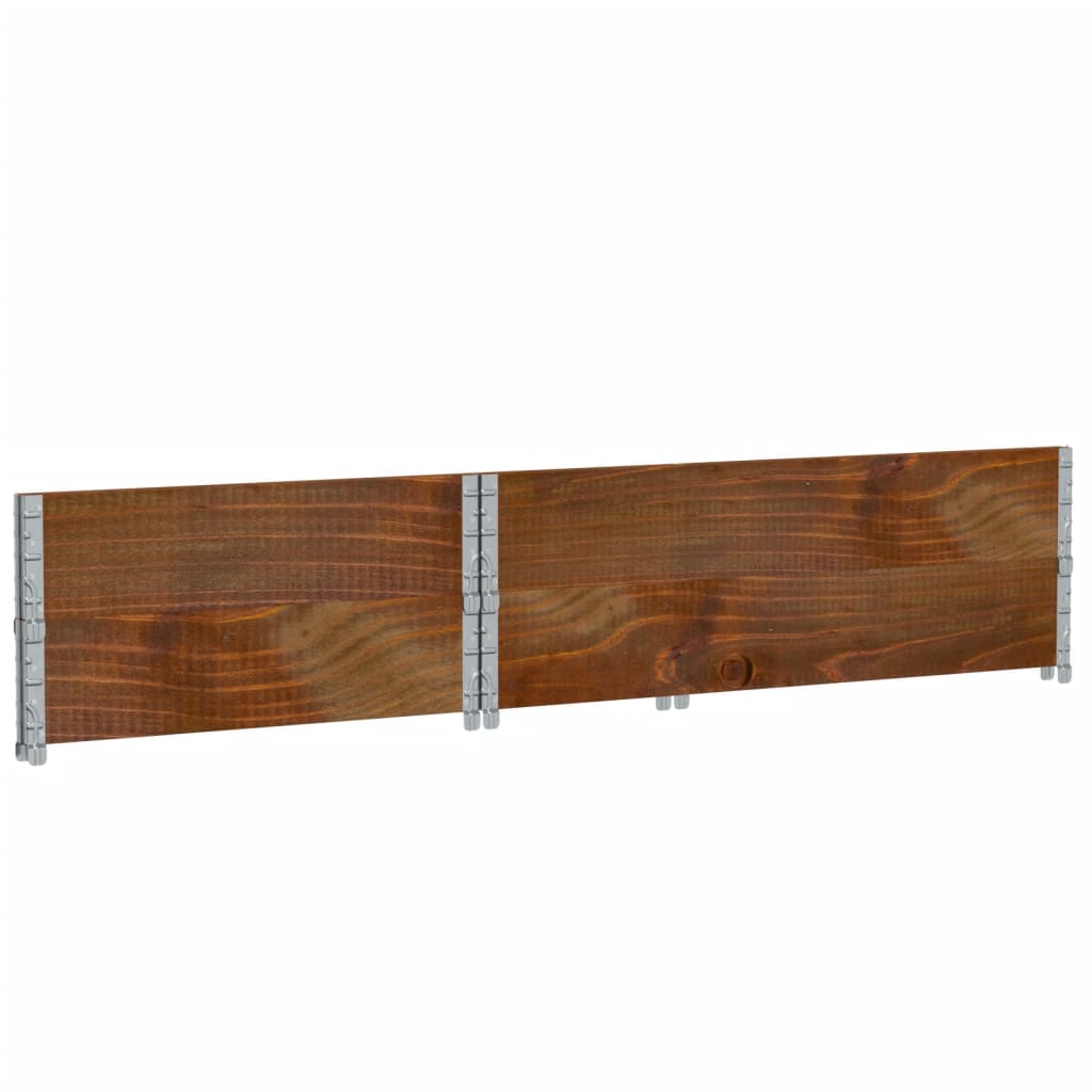 plantekasse 120x80 cm massivt fyrretræ brun