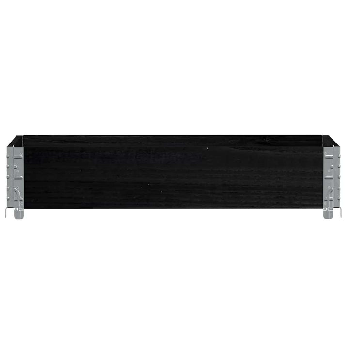 plantekasse 100x50 cm massivt fyrretræ sort