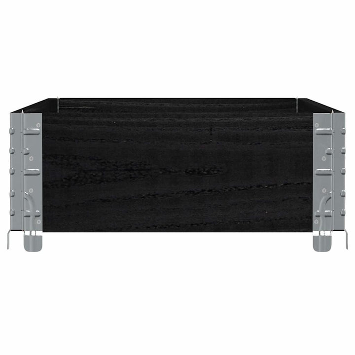 plantekasse 100x50 cm massivt fyrretræ sort