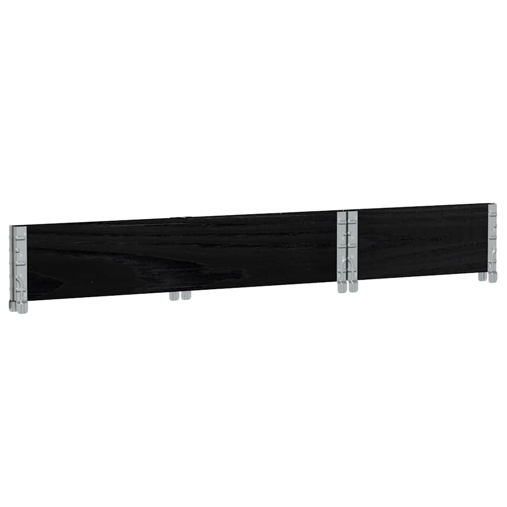 plantekasse 100x50 cm massivt fyrretræ sort