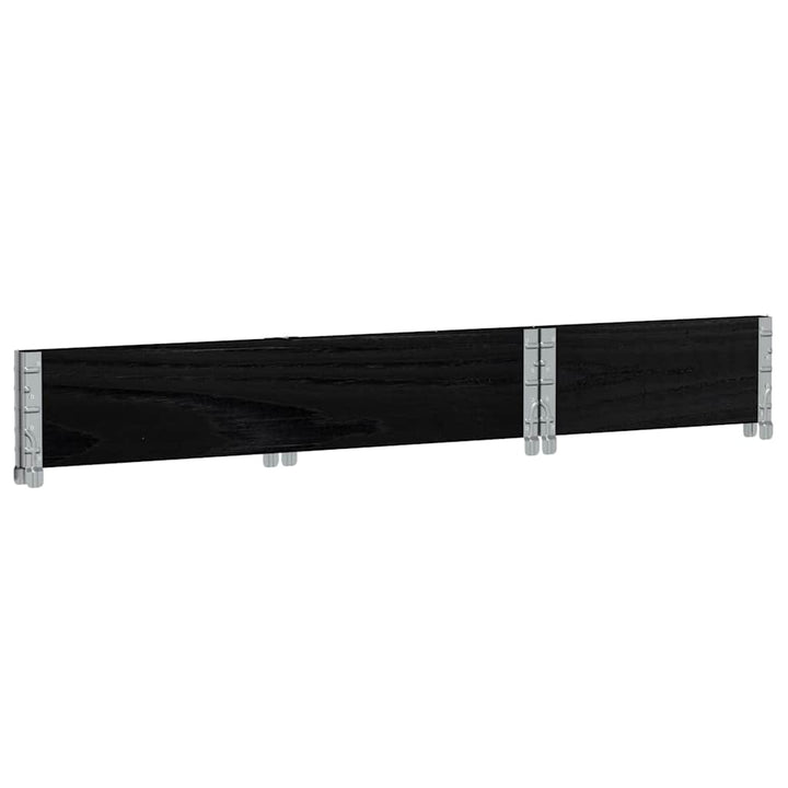 plantekasse 100x50 cm massivt fyrretræ sort