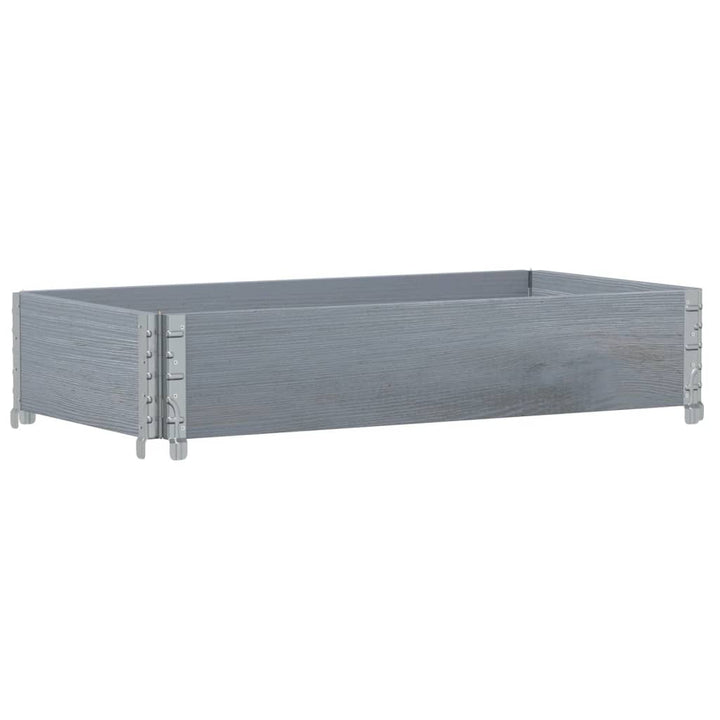 plantekasse 100x50 cm massivt fyrretræ grå