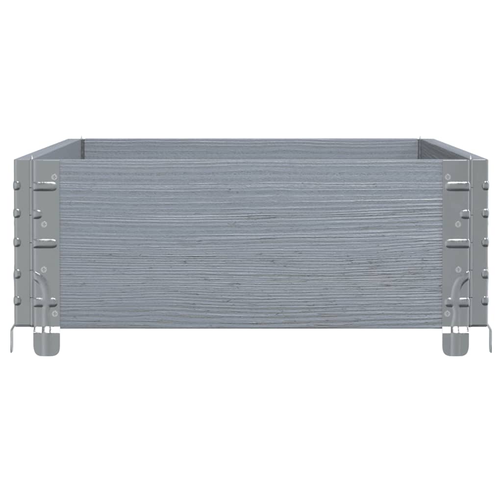 plantekasse 100x50 cm massivt fyrretræ grå