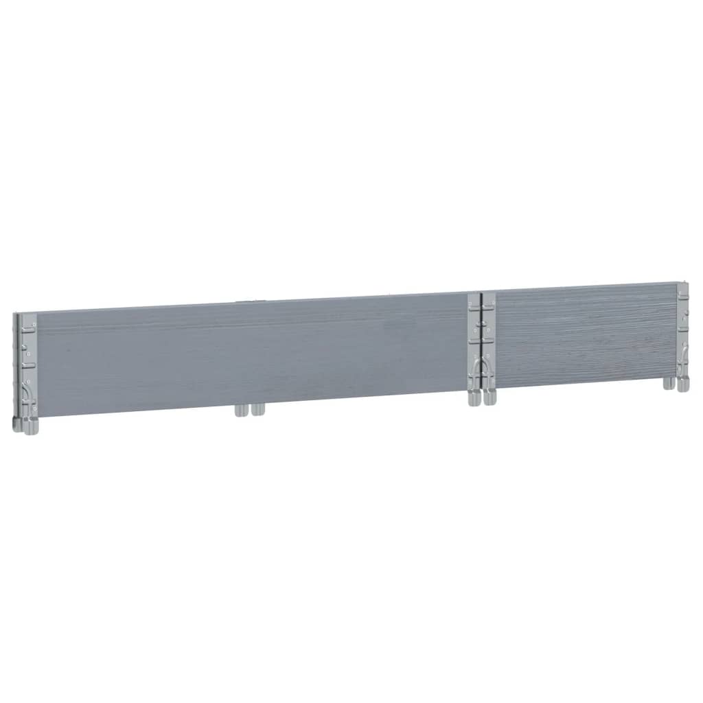 plantekasse 100x50 cm massivt fyrretræ grå