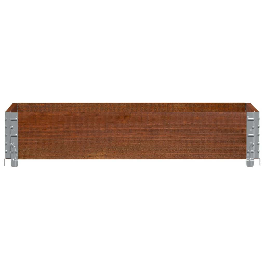plantekasse 100x50 cm massivt fyrretræ brun