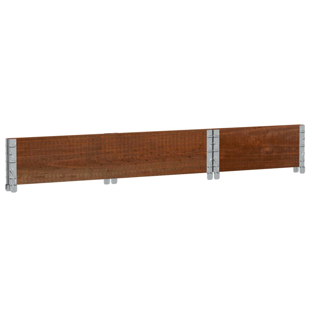 plantekasse 100x50 cm massivt fyrretræ brun