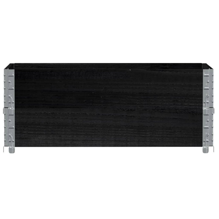 plantekasse 100x50 cm massivt fyrretræ sort