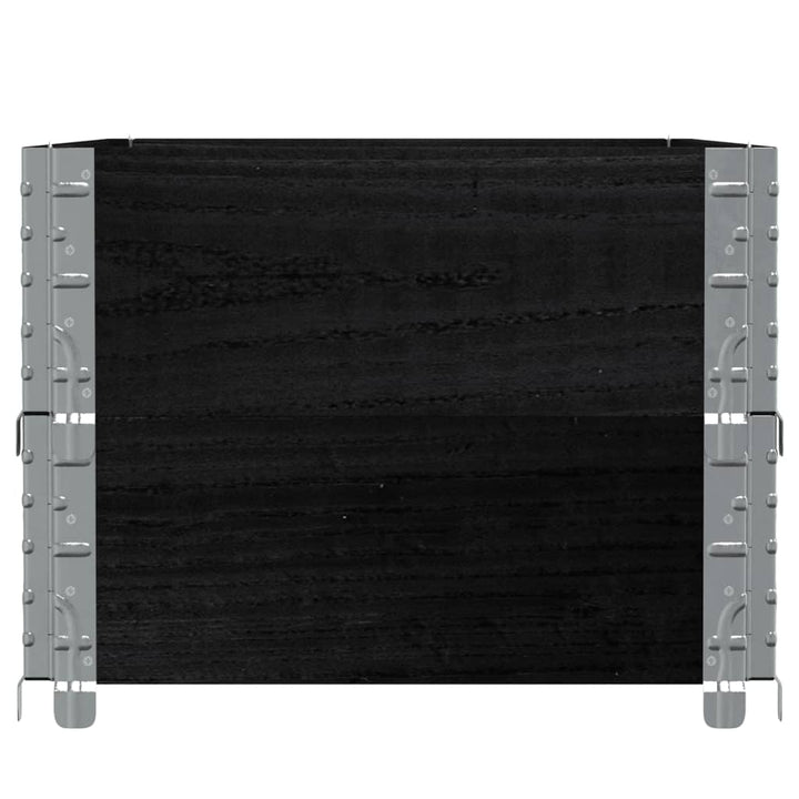 plantekasse 100x50 cm massivt fyrretræ sort