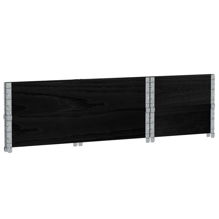 plantekasse 100x50 cm massivt fyrretræ sort