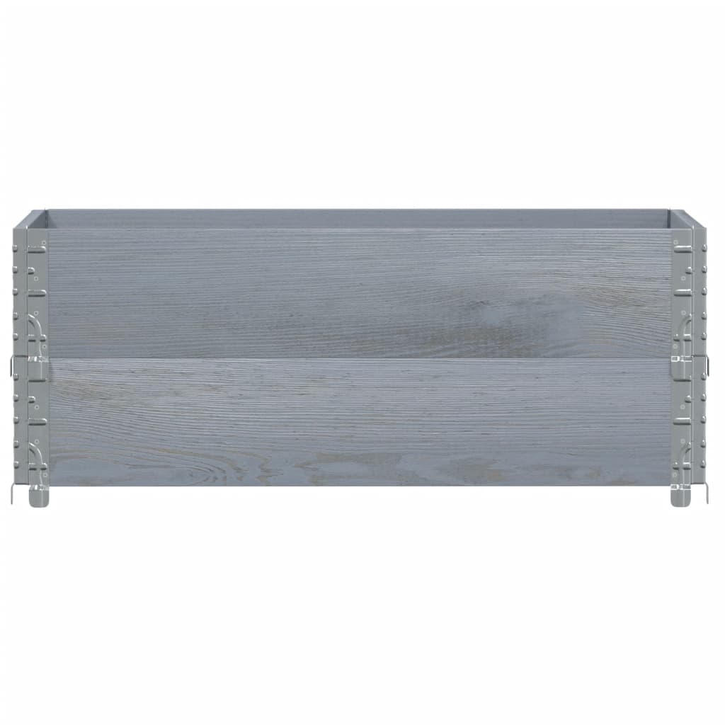 plantekasse 100x50 cm massivt fyrretræ grå