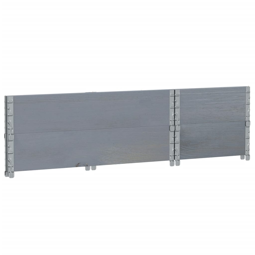 plantekasse 100x50 cm massivt fyrretræ grå