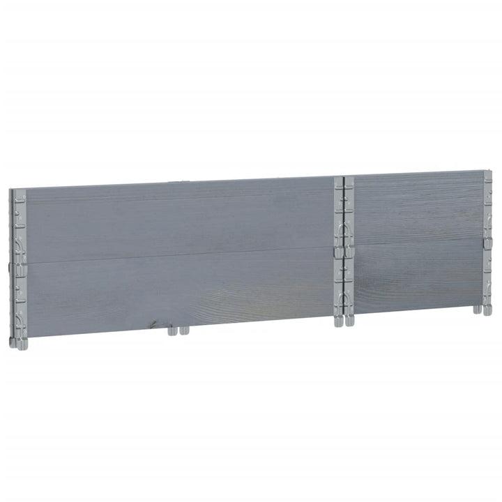 plantekasse 100x50 cm massivt fyrretræ grå