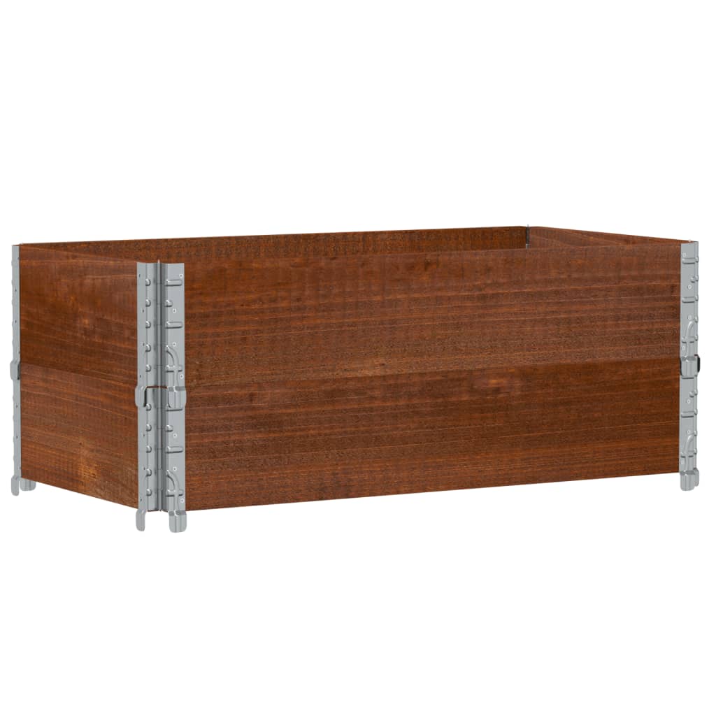 plantekasse 100x50 cm massivt fyrretræ brun