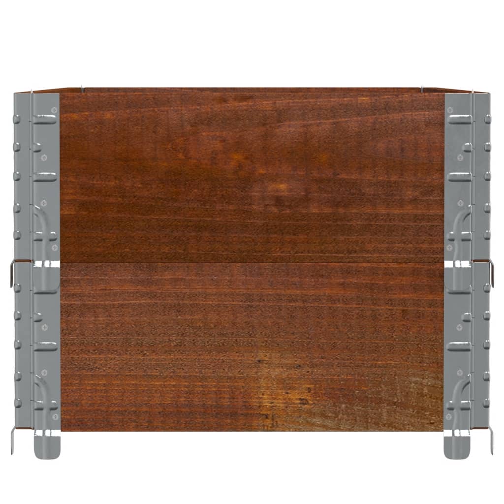 plantekasse 100x50 cm massivt fyrretræ brun