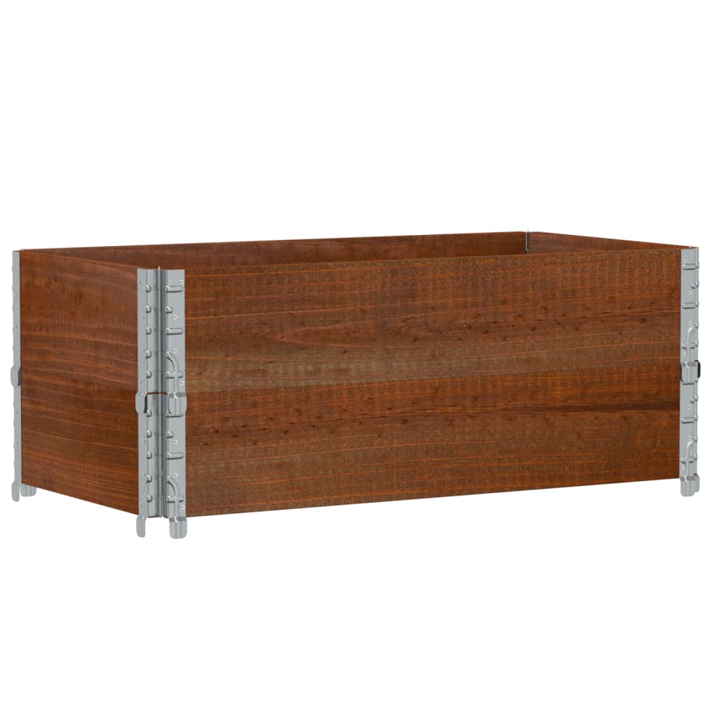 plantekasse 100x50 cm massivt fyrretræ brun