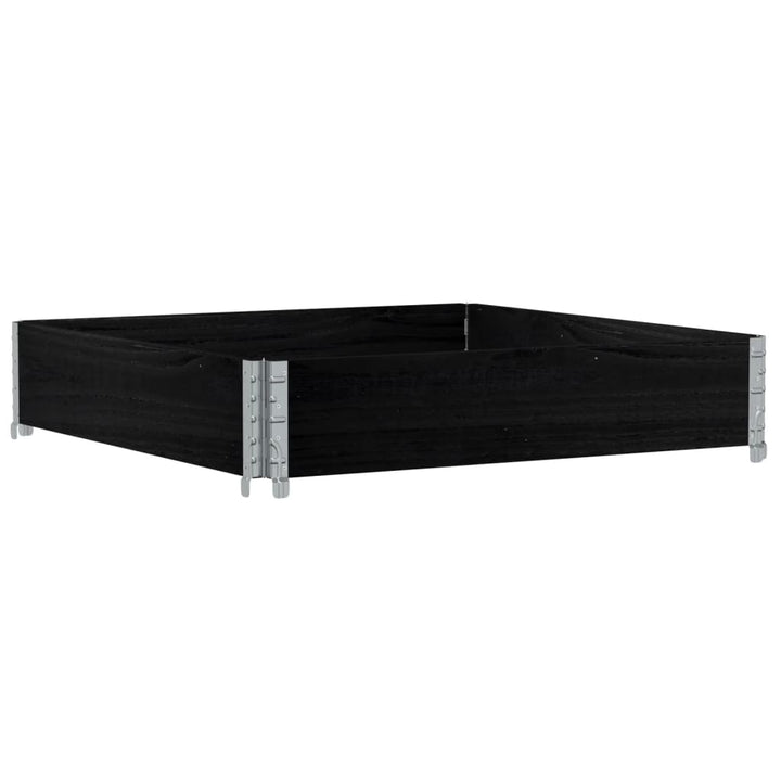 plantekasse 100x100 cm massivt fyrretræ sort