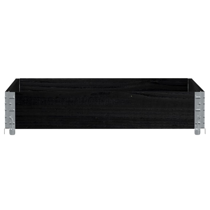 plantekasse 100x100 cm massivt fyrretræ sort