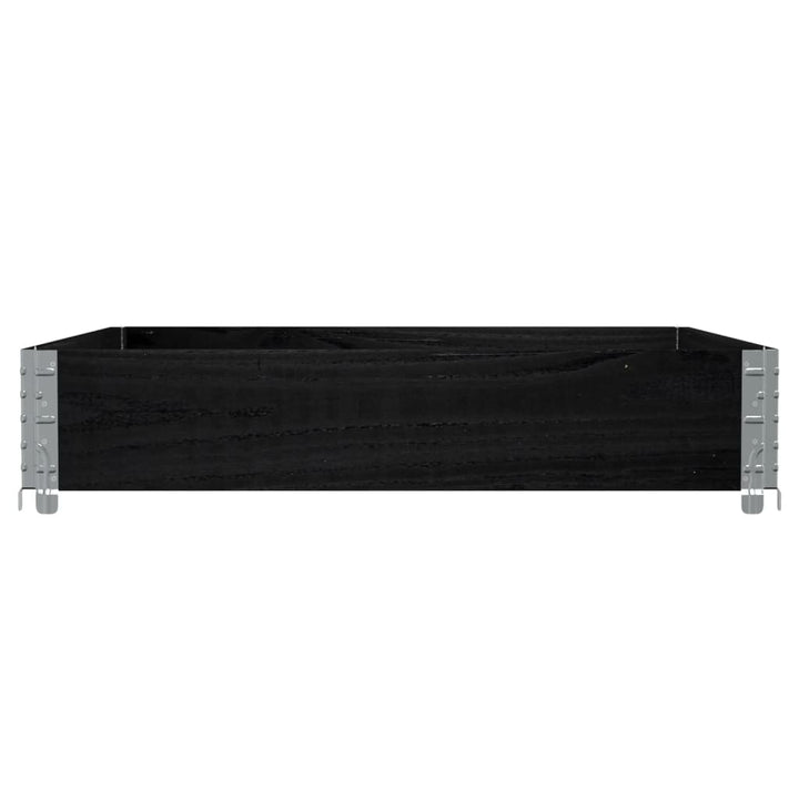plantekasse 100x100 cm massivt fyrretræ sort