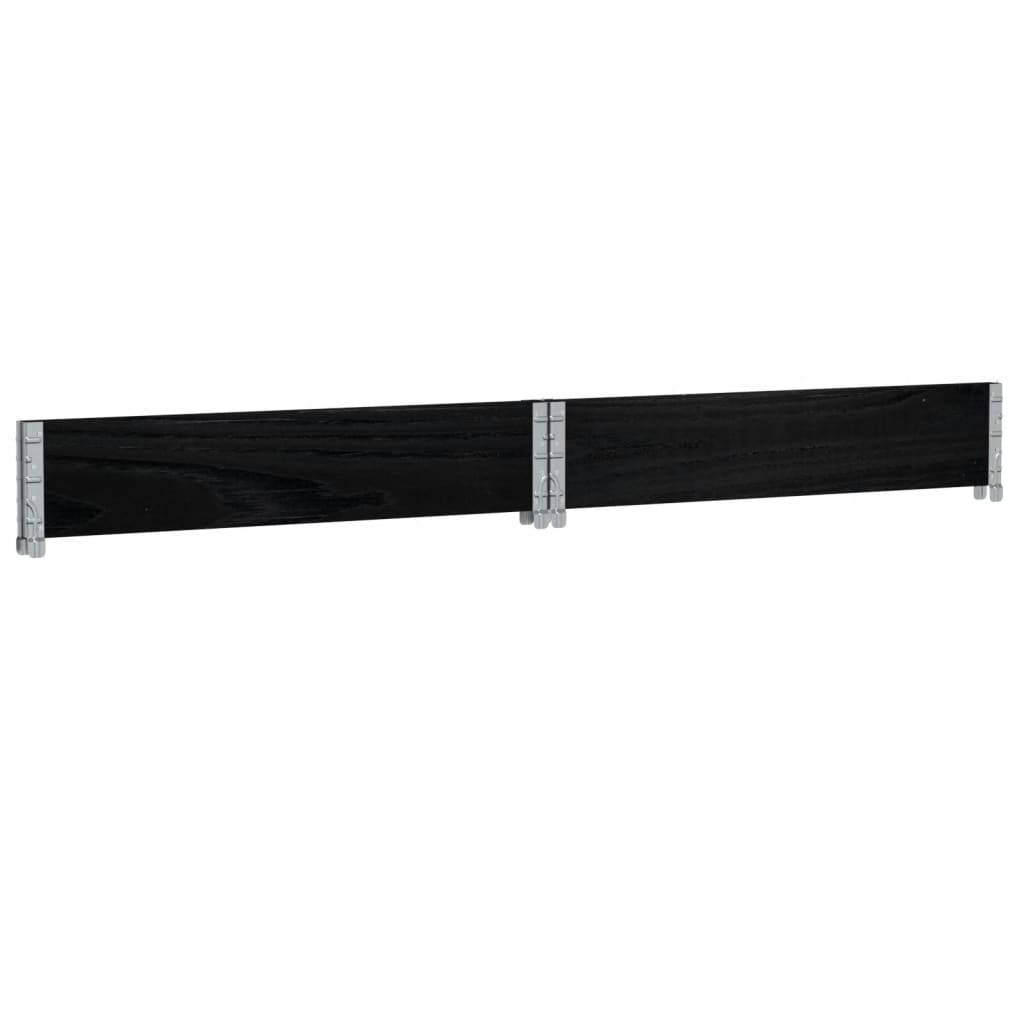 plantekasse 100x100 cm massivt fyrretræ sort
