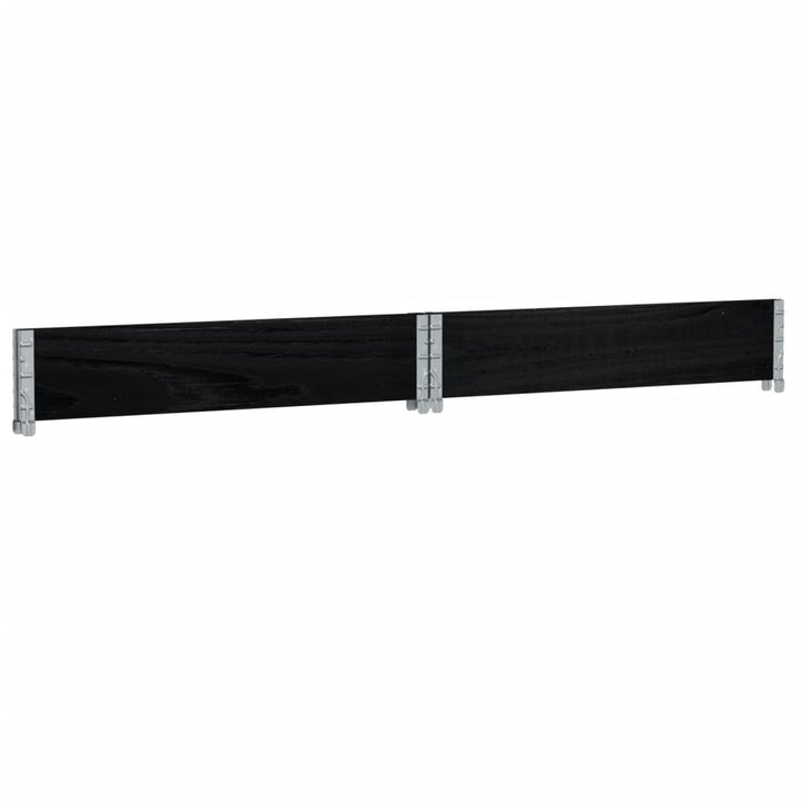 plantekasse 100x100 cm massivt fyrretræ sort