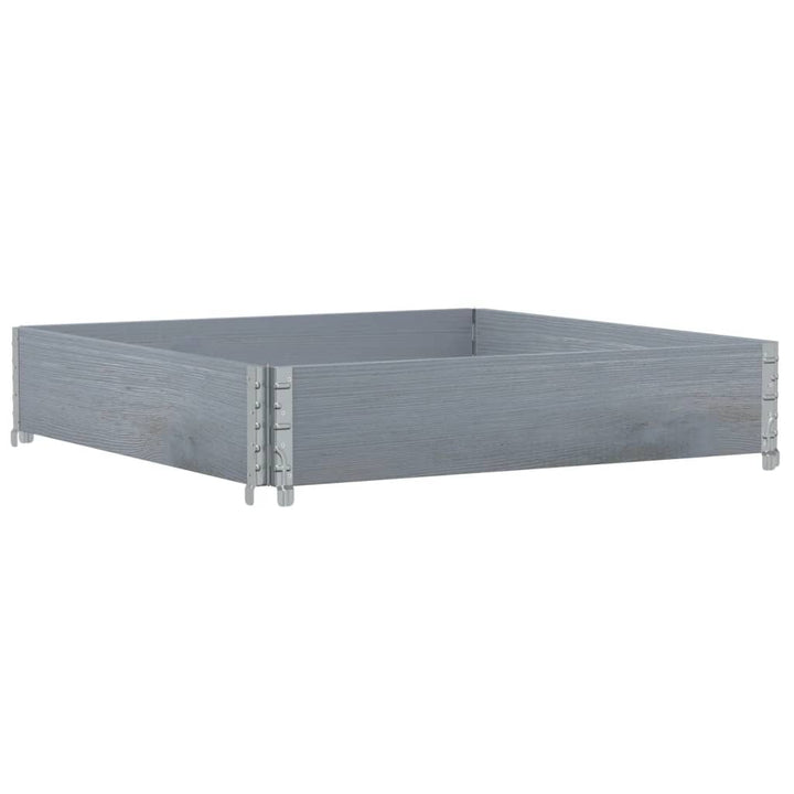 plantekasse 100x100 cm massivt fyrretræ grå