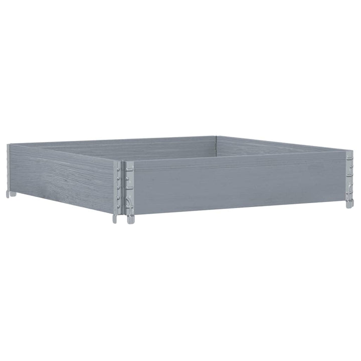 plantekasse 100x100 cm massivt fyrretræ grå