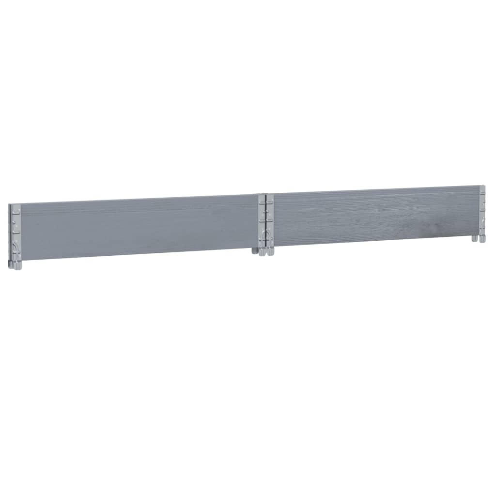 plantekasse 100x100 cm massivt fyrretræ grå