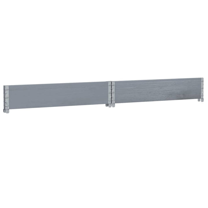 plantekasse 100x100 cm massivt fyrretræ grå