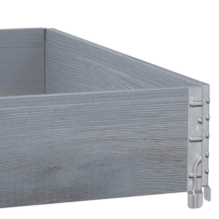plantekasse 100x100 cm massivt fyrretræ grå