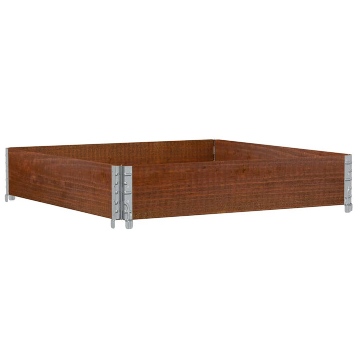 plantekasse 100x100 cm massivt fyrretræ brun