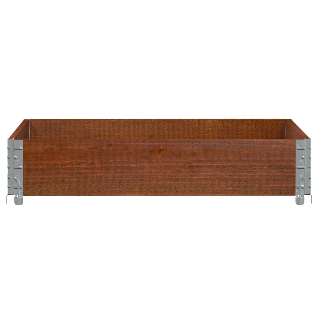 plantekasse 100x100 cm massivt fyrretræ brun