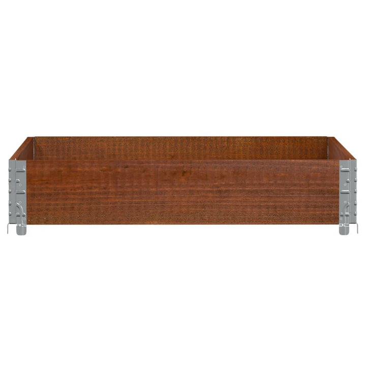 plantekasse 100x100 cm massivt fyrretræ brun