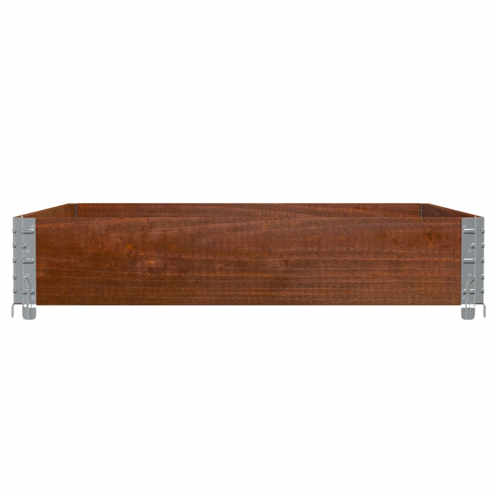 plantekasse 100x100 cm massivt fyrretræ brun