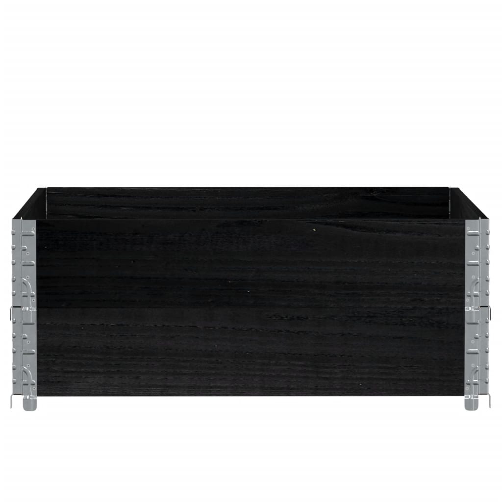 plantekasse 100x100 cm massivt fyrretræ sort
