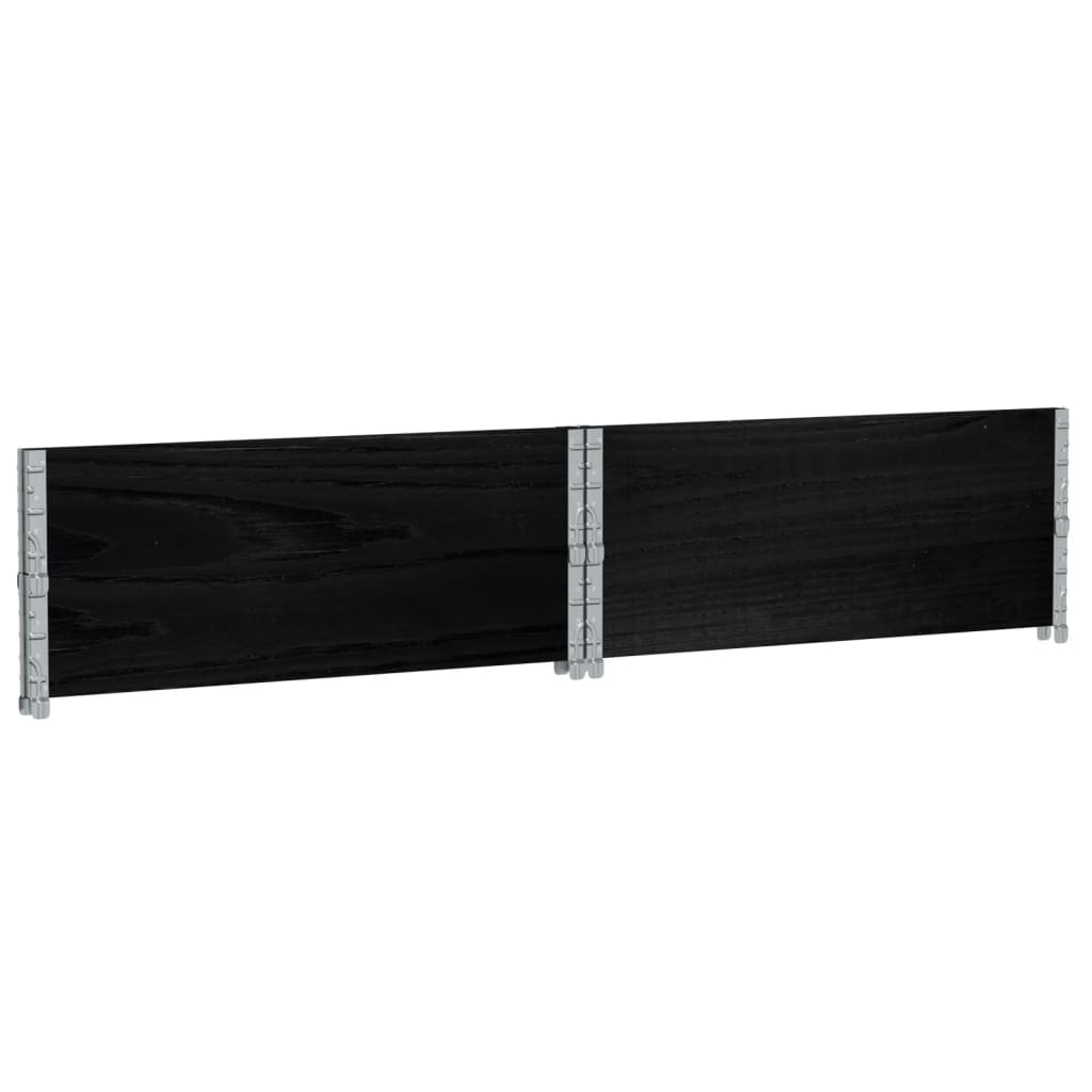plantekasse 100x100 cm massivt fyrretræ sort