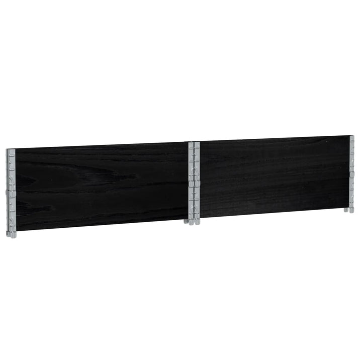 plantekasse 100x100 cm massivt fyrretræ sort