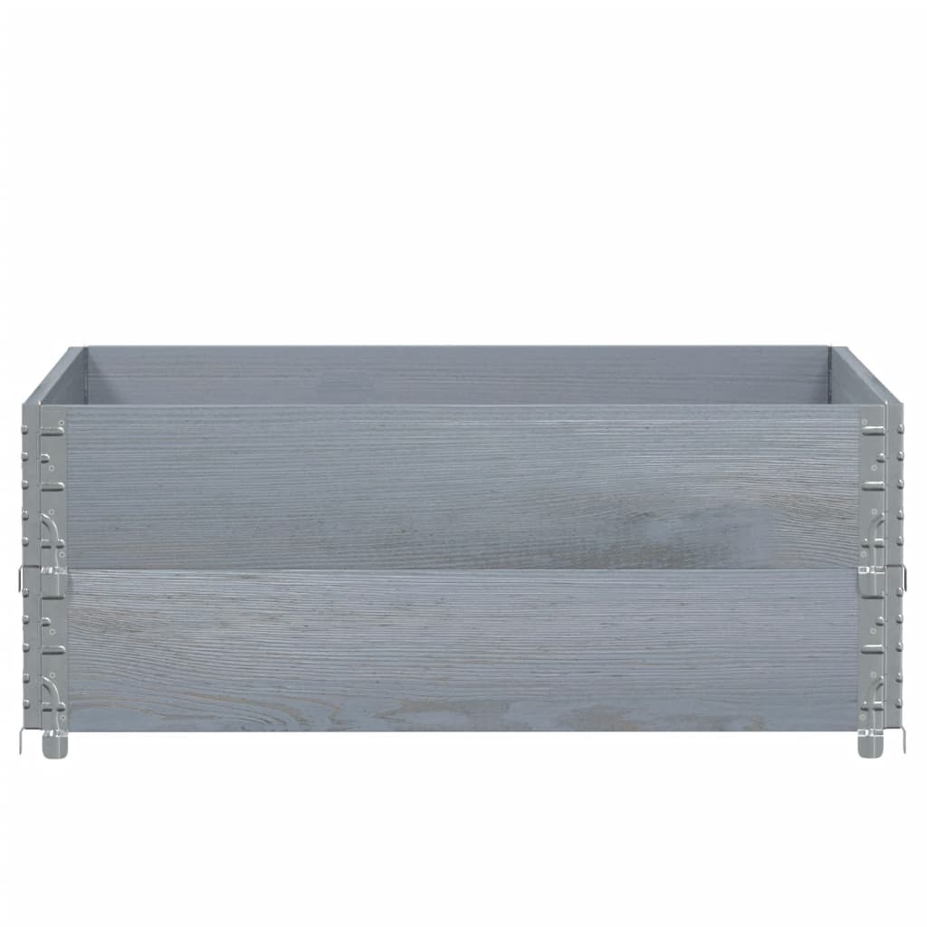 plantekasse 100x100 cm massivt fyrretræ grå