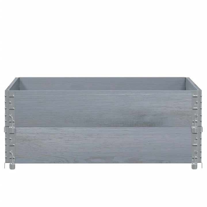 plantekasse 100x100 cm massivt fyrretræ grå